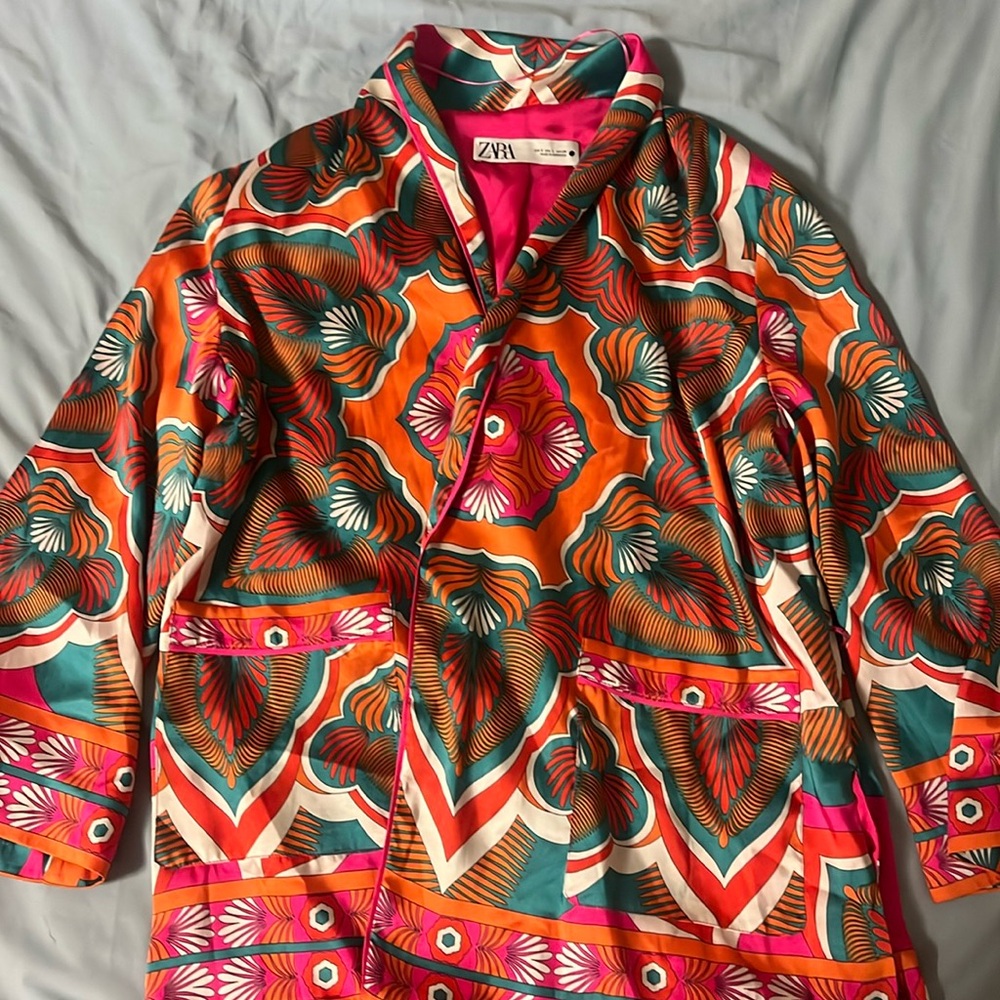 Zara Satin Blazer